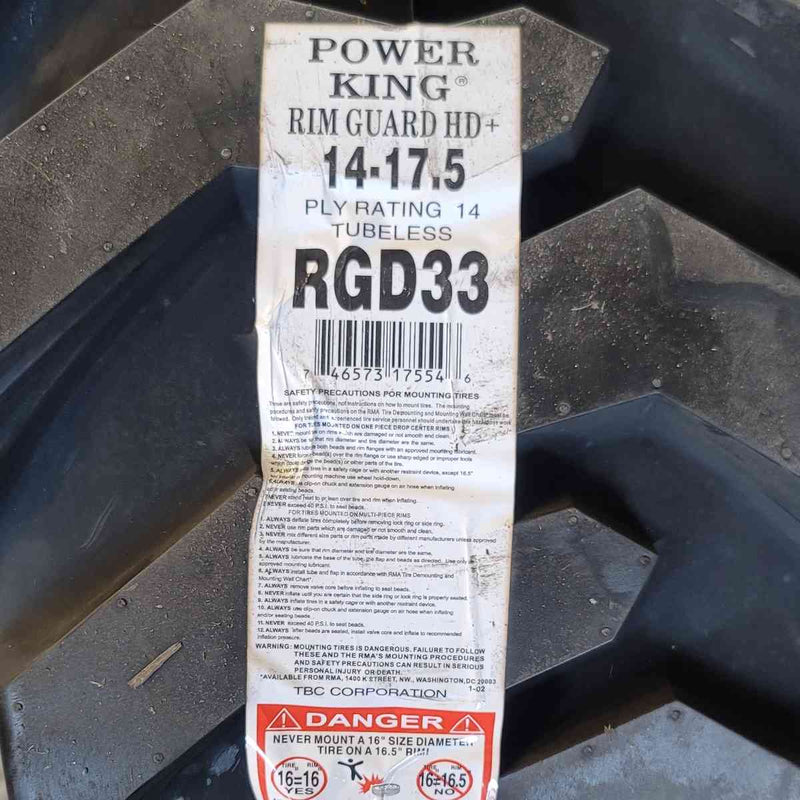 Load image into Gallery viewer, 14-17.5 Power King Rim Guard HD  14PR Tubless
