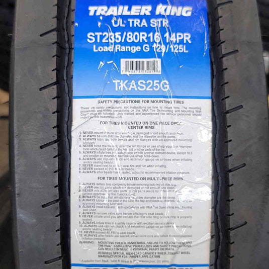 ST235/80R16Trailer King Ultra STR  LR G 14PR 129/125L