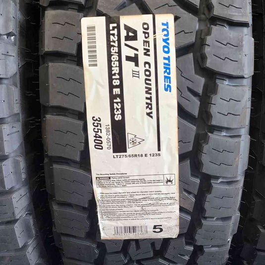 LT275/65R18 Toyo 10Ply Open Country AT III 355400