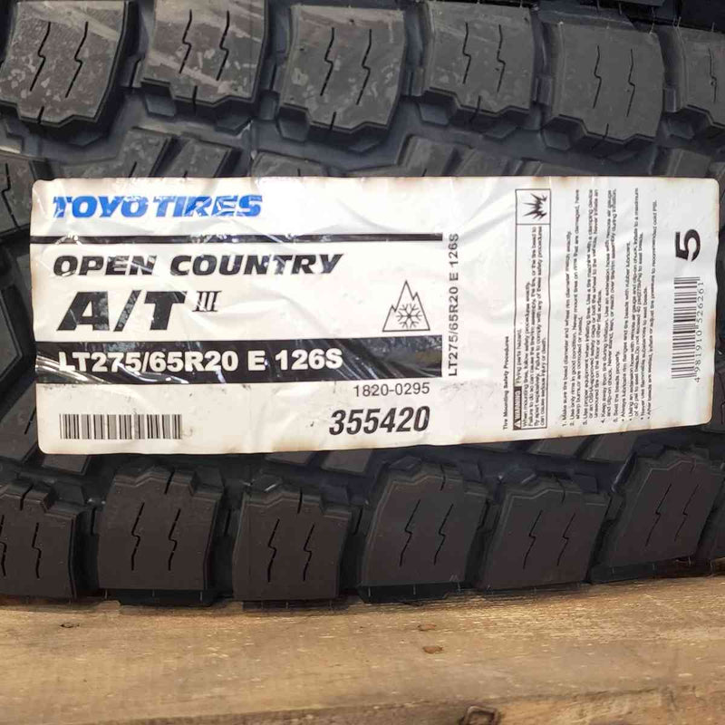 Load image into Gallery viewer, LT275/65R20 Toyo 10Ply Open Country AT III 355420
