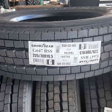 225/70R19.5 Goodyear Load G G647 RSS 139172053