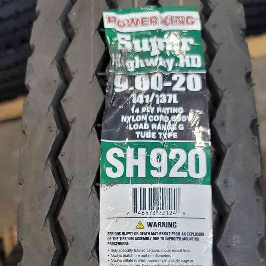 9.00-20 Super Highway HD 141/137L 14PR LR G Tube Type SH920