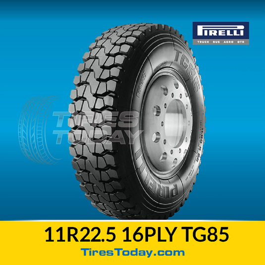11R22.5 Pirelli  16Ply TG85 - Open Shoulder Drive