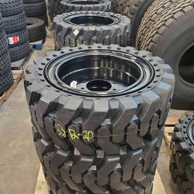 Load image into Gallery viewer, 33x12-20 Rovince SKS Solid Workmaster Tire And Wheel Assembly RL33X12-20TW
