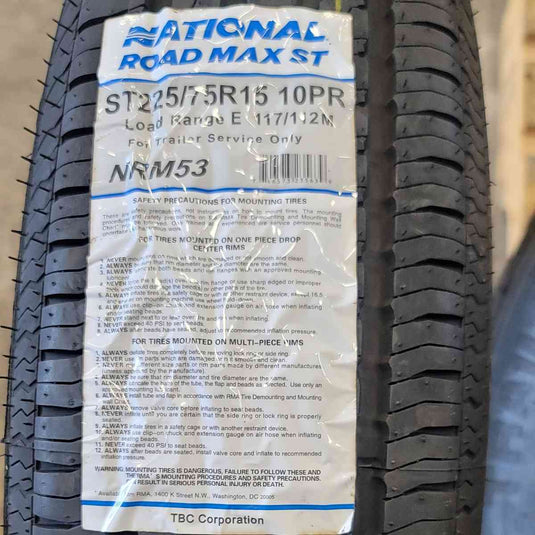 ST225/75R15 National Road Max ST 10PR LRE 117/112M