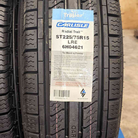 ST225/75R15 Carlisle 10Ply Radial Trail LRE 6HO4621