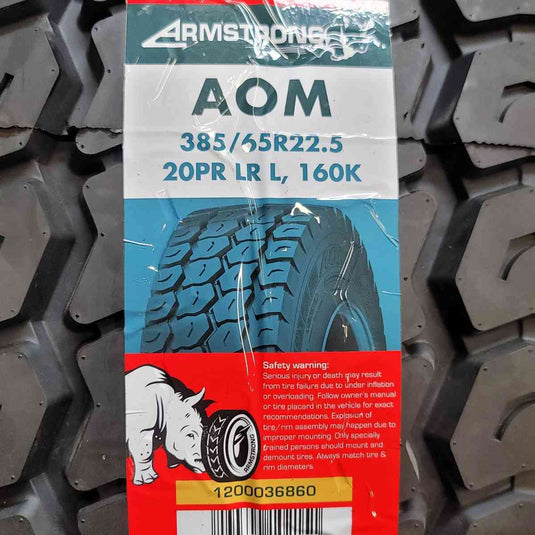 385/65R22.5 AOM 20PR LR L 160K