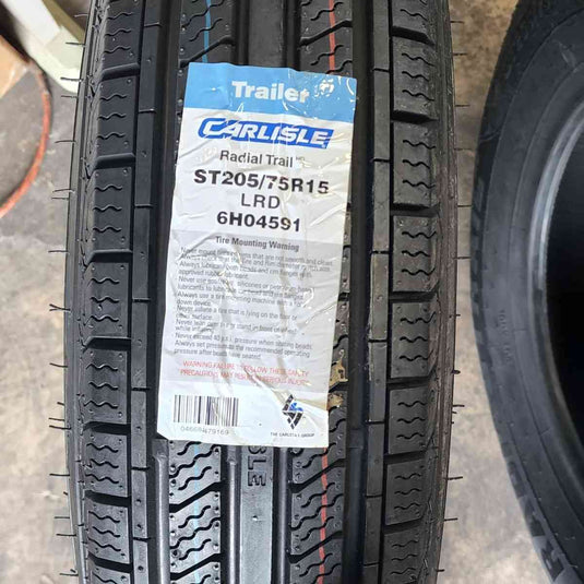 ST205/75R15 Carlisle Radial Trail HD LRD Load D 6H04591