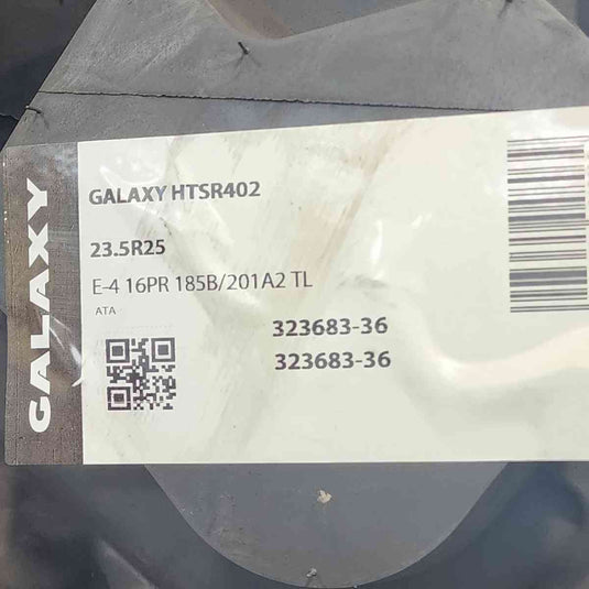 23.5R25 Galaxy 20Ply HTSR 400 HRC E-4/L-4 ** TL 323683-36